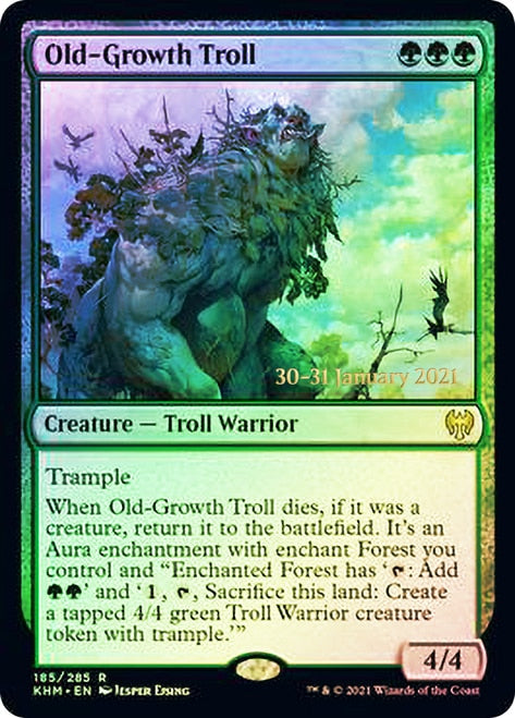 Old-Growth Troll [Kaldheim Prerelease Promos] | Galaxy Games LLC