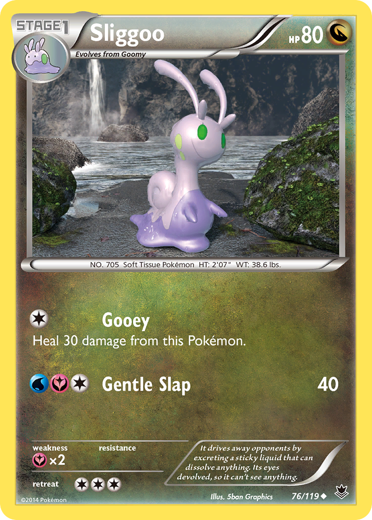 Sliggoo (76/119) [XY: Phantom Forces] | Galaxy Games LLC