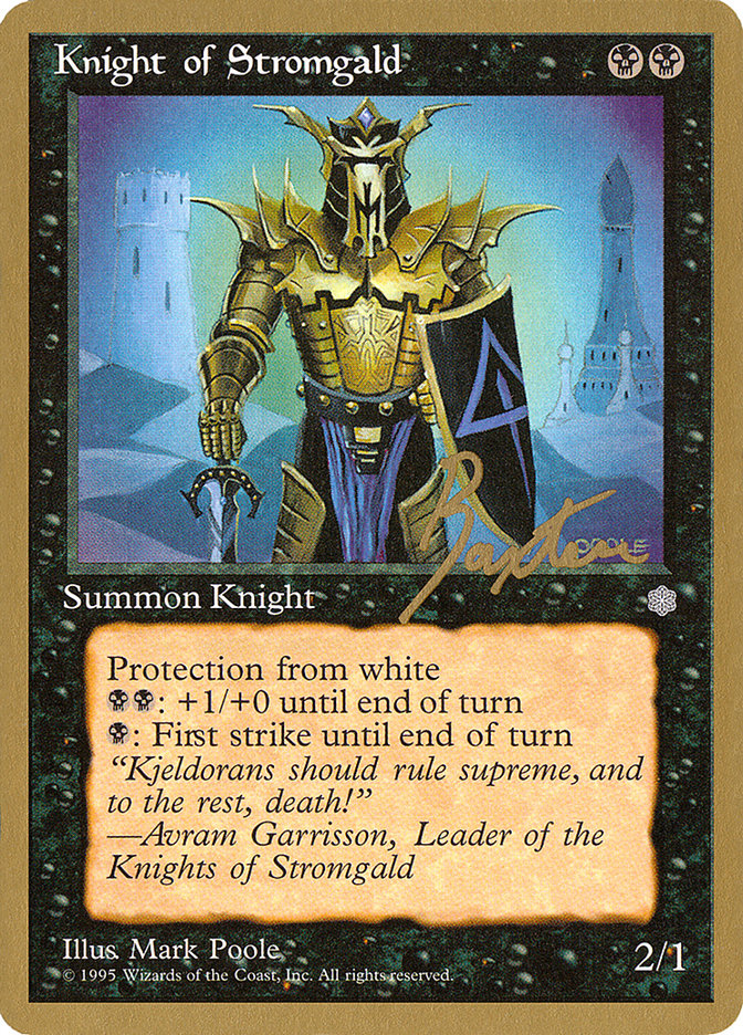 Knight of Stromgald (George Baxter) [Pro Tour Collector Set] | Galaxy Games LLC