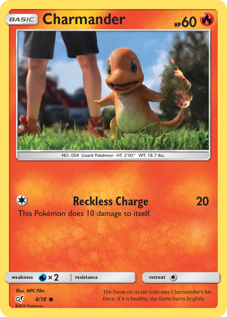 Charmander (4/18) [Sun & Moon: Detective Pikachu] | Galaxy Games LLC