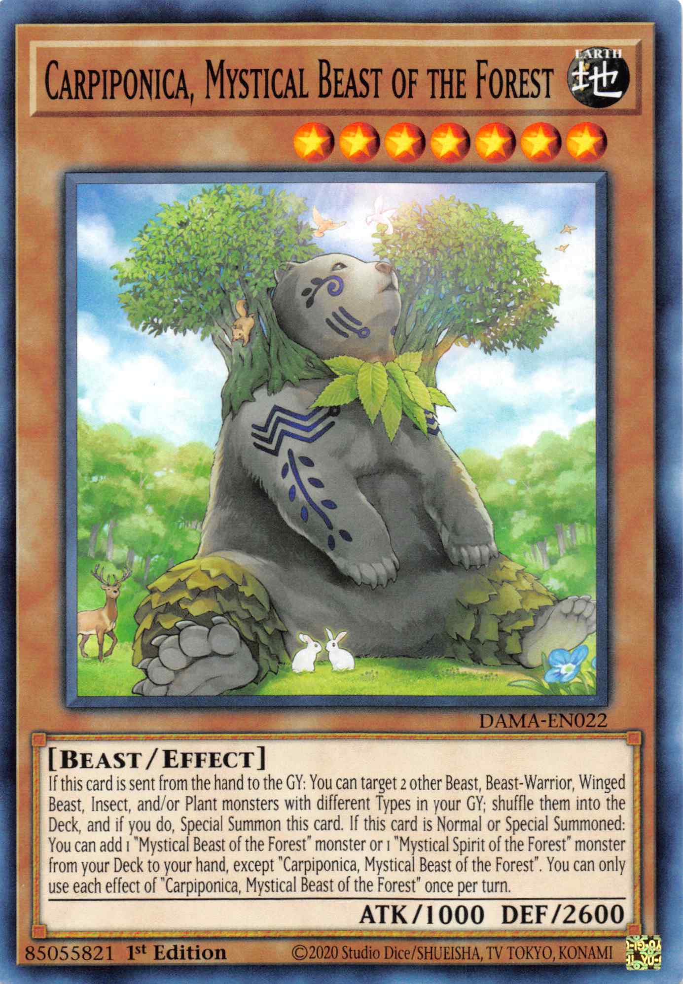 Carpiponica, Mystical Beast of the Forest [DAMA-EN022] Common | Galaxy Games LLC