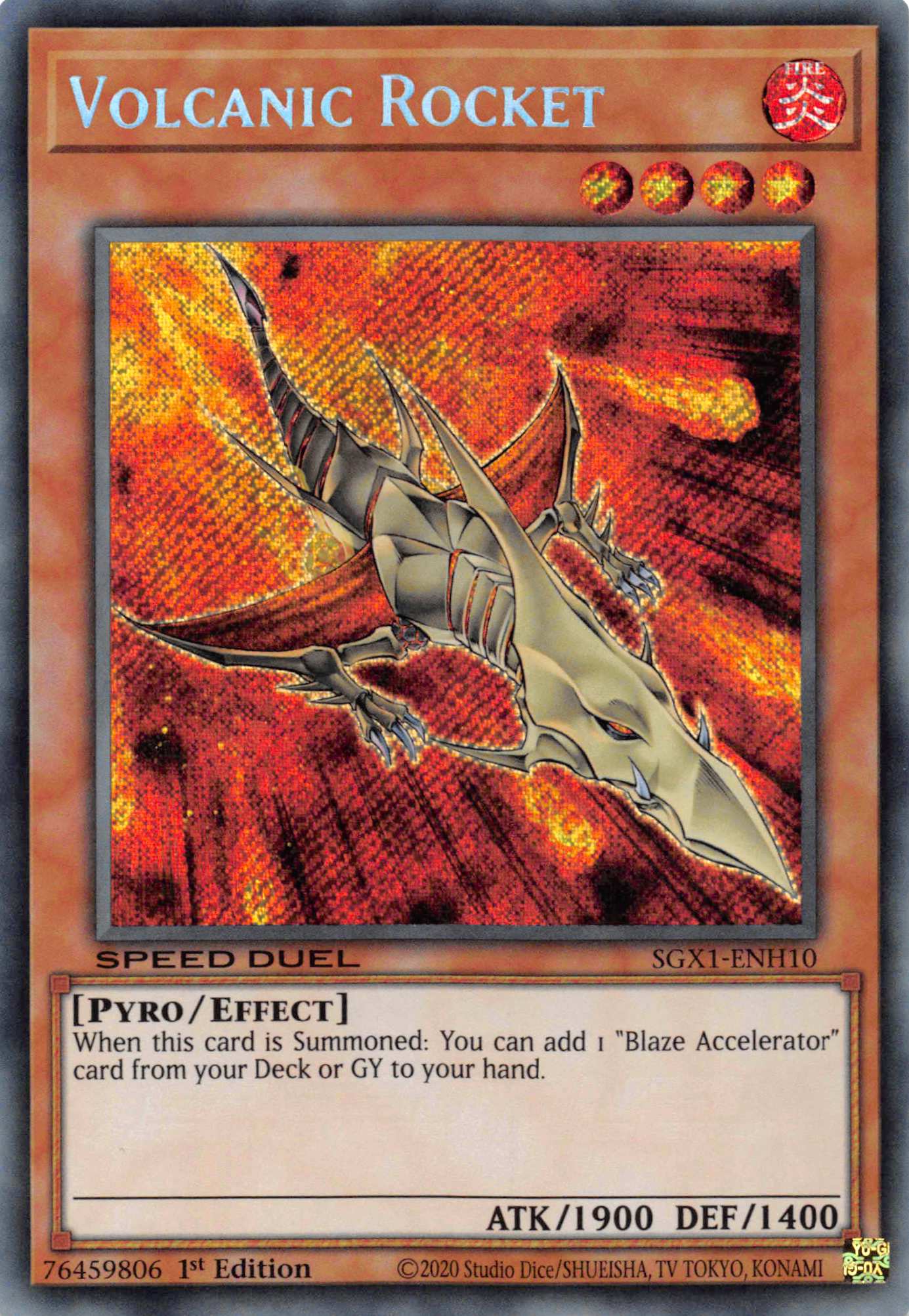 Volcanic Rocket [SGX1-ENH10] Secret Rare | Galaxy Games LLC