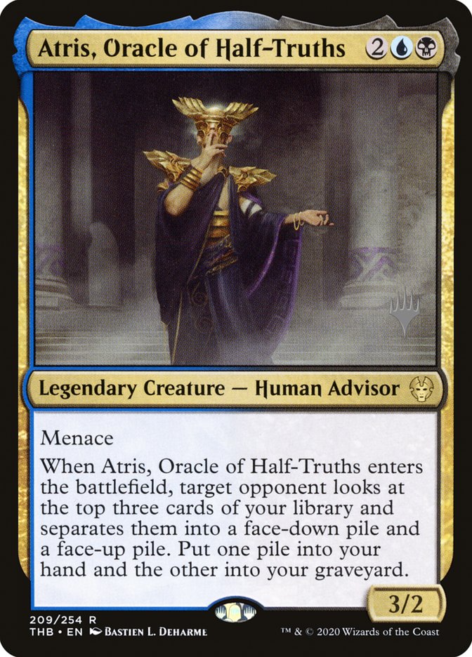 Atris, Oracle of Half-Truths (Promo Pack) [Theros Beyond Death Promos] | Galaxy Games LLC