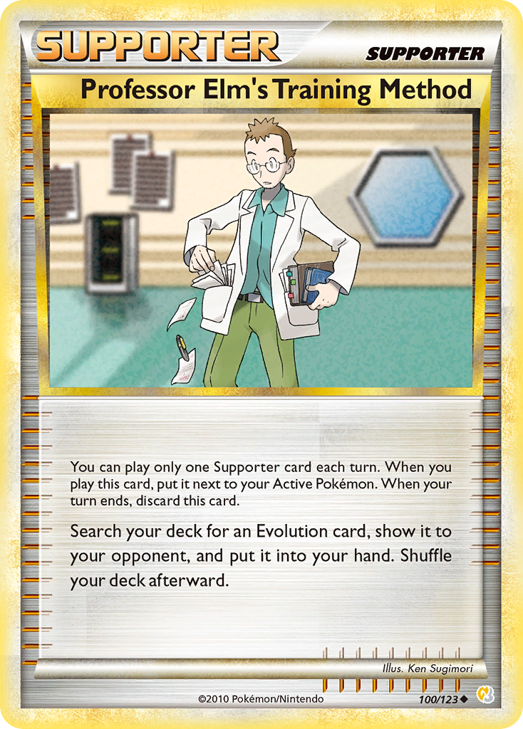 Professor Elm's Training Method (100/123) [HeartGold & SoulSilver: Base Set] | Galaxy Games LLC