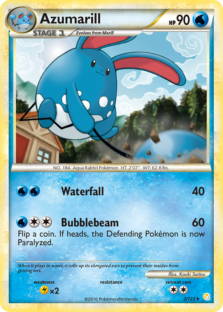 Azumarill (2/123) [HeartGold & SoulSilver: Base Set] | Galaxy Games LLC