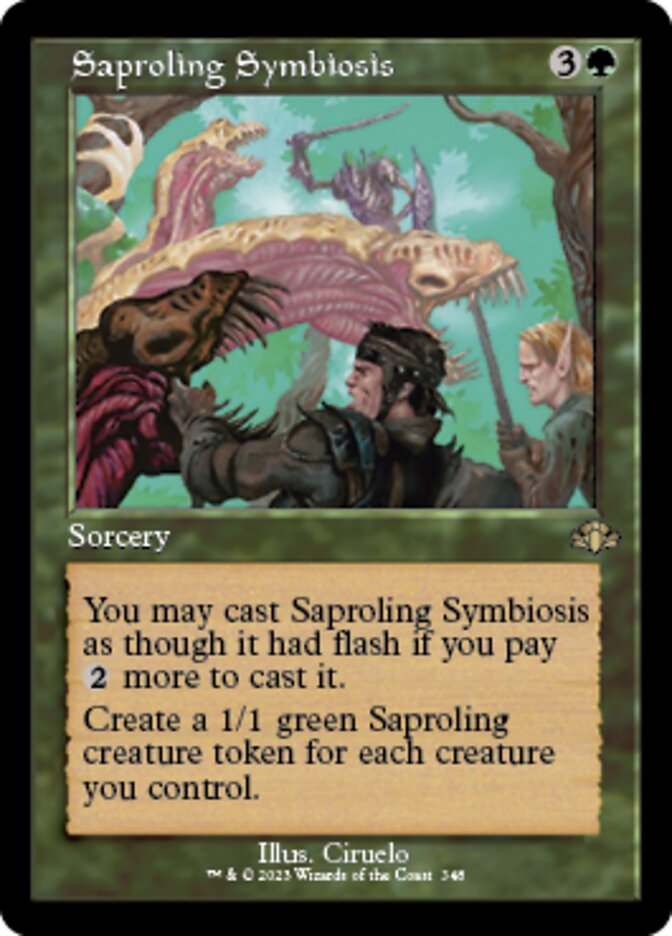 Saproling Symbiosis (Retro) [Dominaria Remastered] | Galaxy Games LLC