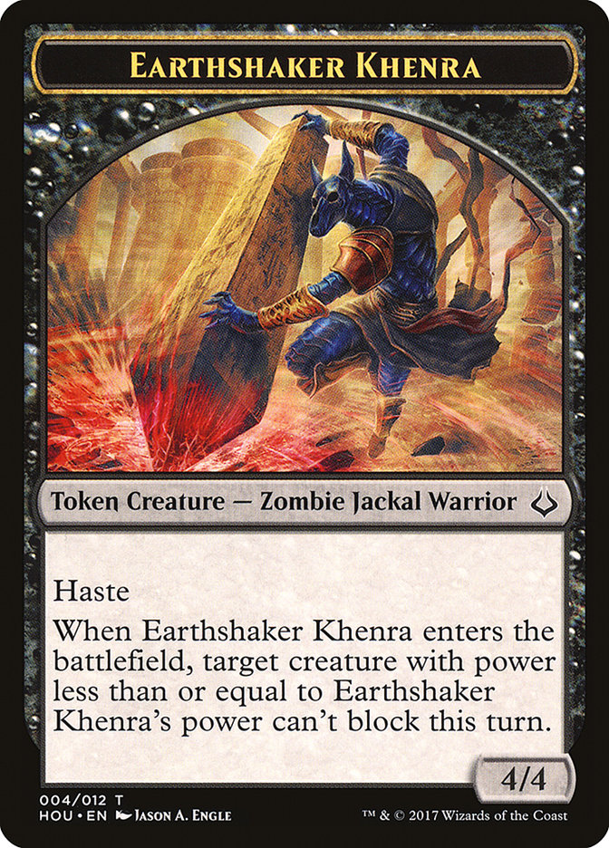 Earthshaker Khenra Token [Hour of Devastation Tokens] | Galaxy Games LLC