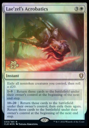 Lae'zel's Acrobatics [Commander Legends: Battle for Baldur's Gate Prerelease Promos] | Galaxy Games LLC