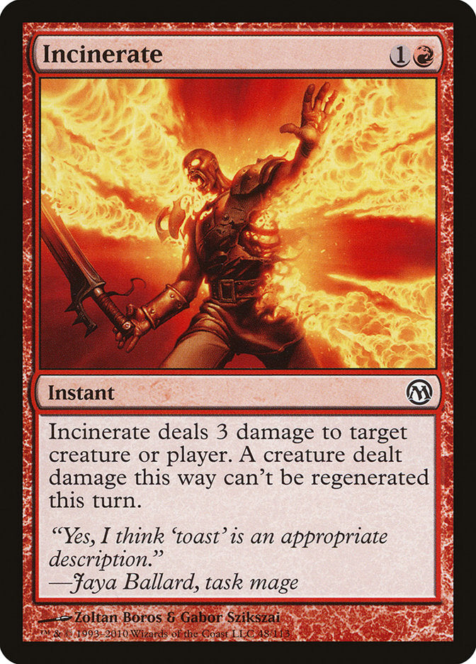 Incinerate [Duels of the Planeswalkers] | Galaxy Games LLC