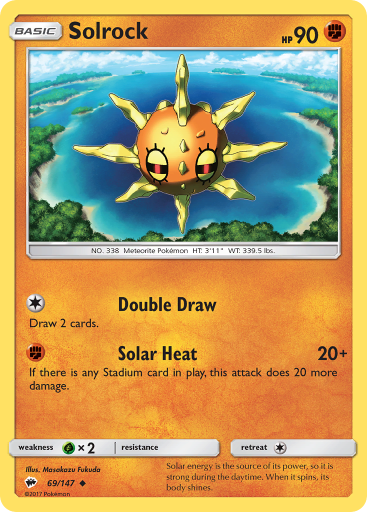 Solrock (69/147) [Sun & Moon: Burning Shadows] | Galaxy Games LLC