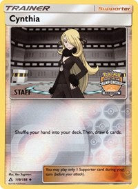 Cynthia (119/156) (Staff Regional Championship Promo) [Sun & Moon: Ultra Prism] | Galaxy Games LLC