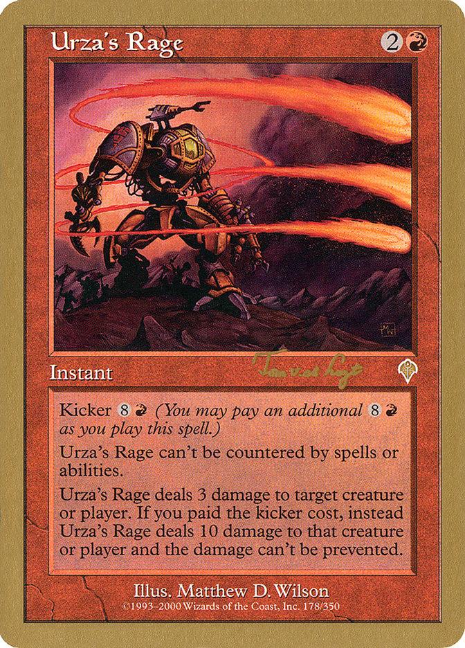 Urza's Rage (Tom van de Logt) [World Championship Decks 2001] | Galaxy Games LLC