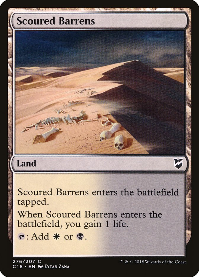 Scoured Barrens [Commander 2018] | Galaxy Games LLC