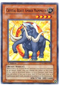 Crystal Beast Amber Mammoth [FOTB-EN005] Common | Galaxy Games LLC