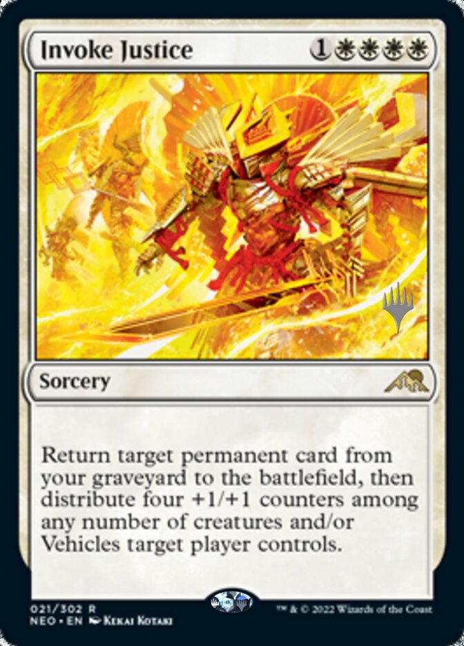 Invoke Justice (Promo Pack) [Kamigawa: Neon Dynasty Promos] | Galaxy Games LLC