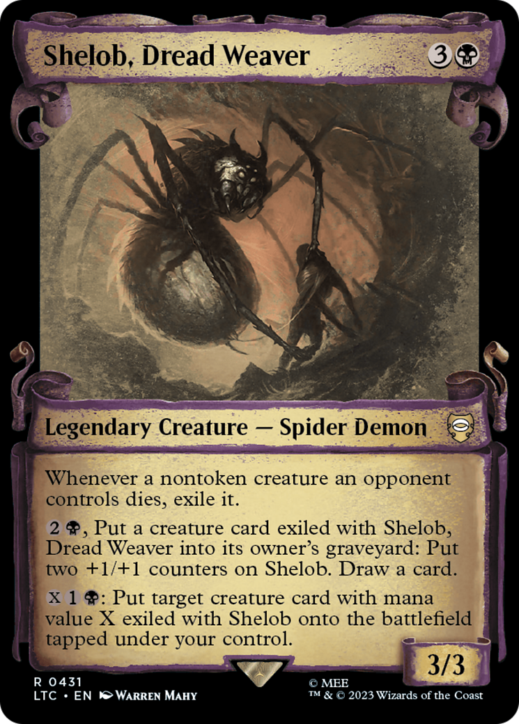 Shelob, Dread Weaver [The Lord of the Rings: Tales of Middle-Earth Commander Showcase Scrolls] | Galaxy Games LLC