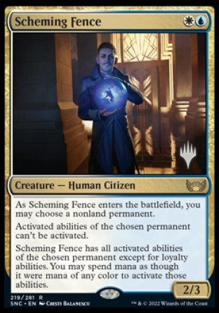 Scheming Fence (Promo Pack) [Streets of New Capenna Promos] | Galaxy Games LLC
