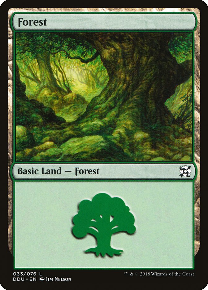 Forest (33) [Duel Decks: Elves vs. Inventors] | Galaxy Games LLC