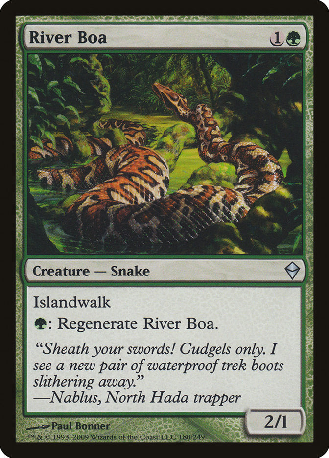 River Boa [Zendikar] | Galaxy Games LLC