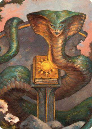 Guardian Naga Art Card [Commander Legends: Battle for Baldur's Gate Art Series] | Galaxy Games LLC