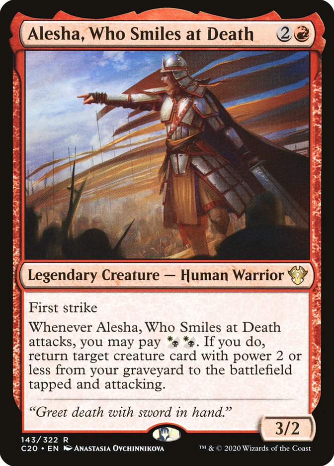 Alesha, Who Smiles at Death [Commander 2020] | Galaxy Games LLC