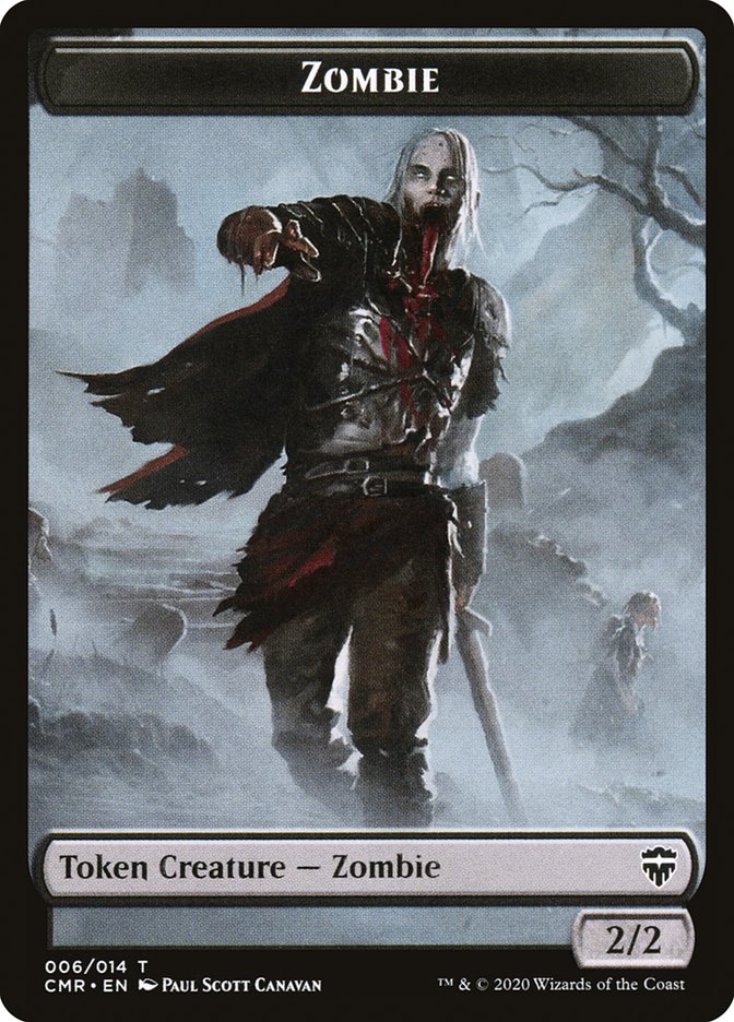 Zombie Token [Commander Legends Tokens] | Galaxy Games LLC