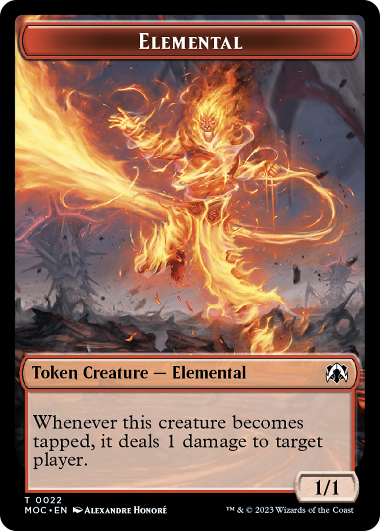 Elemental (22) // Faerie Double-Sided Token [March of the Machine Commander Tokens] | Galaxy Games LLC
