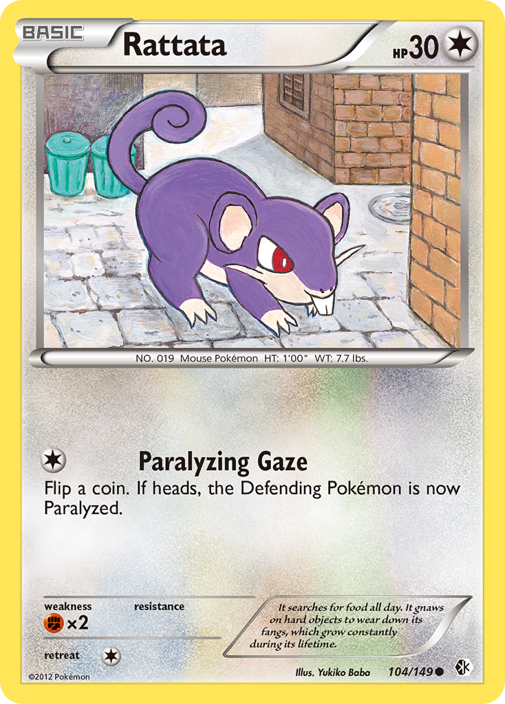 Rattata (104/149) [Black & White: Boundaries Crossed] | Galaxy Games LLC