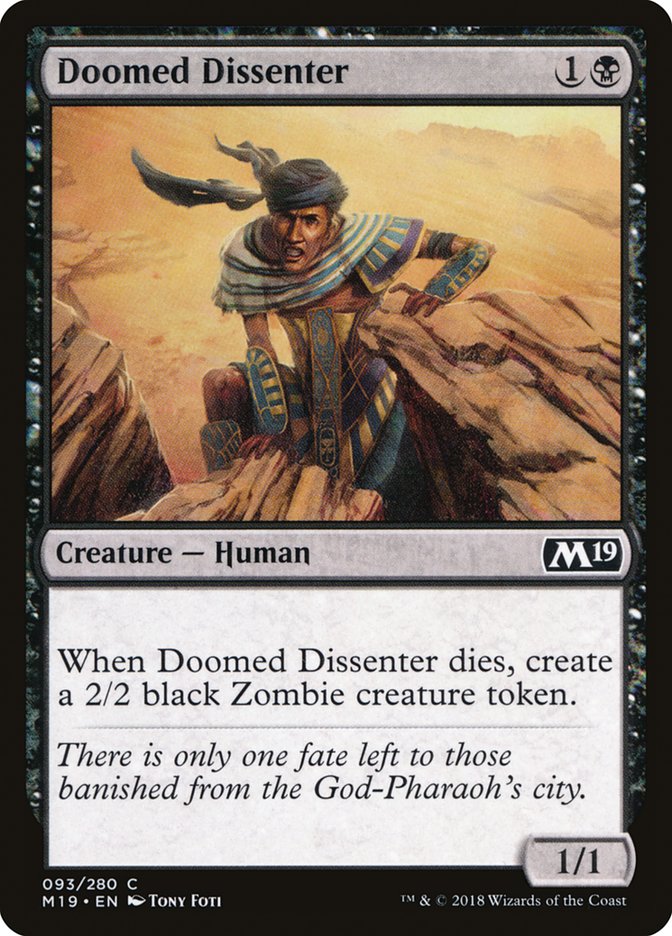 Doomed Dissenter [Core Set 2019] | Galaxy Games LLC