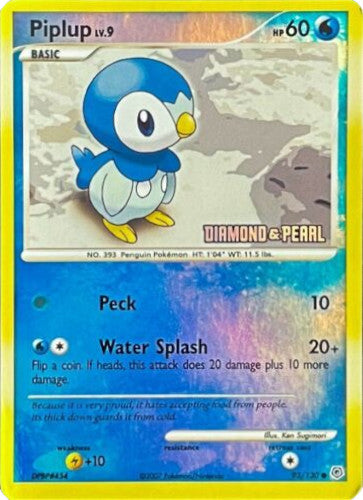 Piplup (93/130) (Diamond and Pearl) [Burger King Promos: 2008 Collection] | Galaxy Games LLC