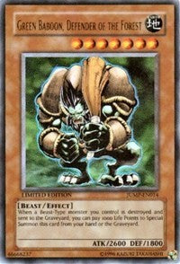 Green Baboon, Defender of the Forest [JUMP-EN014] Ultra Rare | Galaxy Games LLC