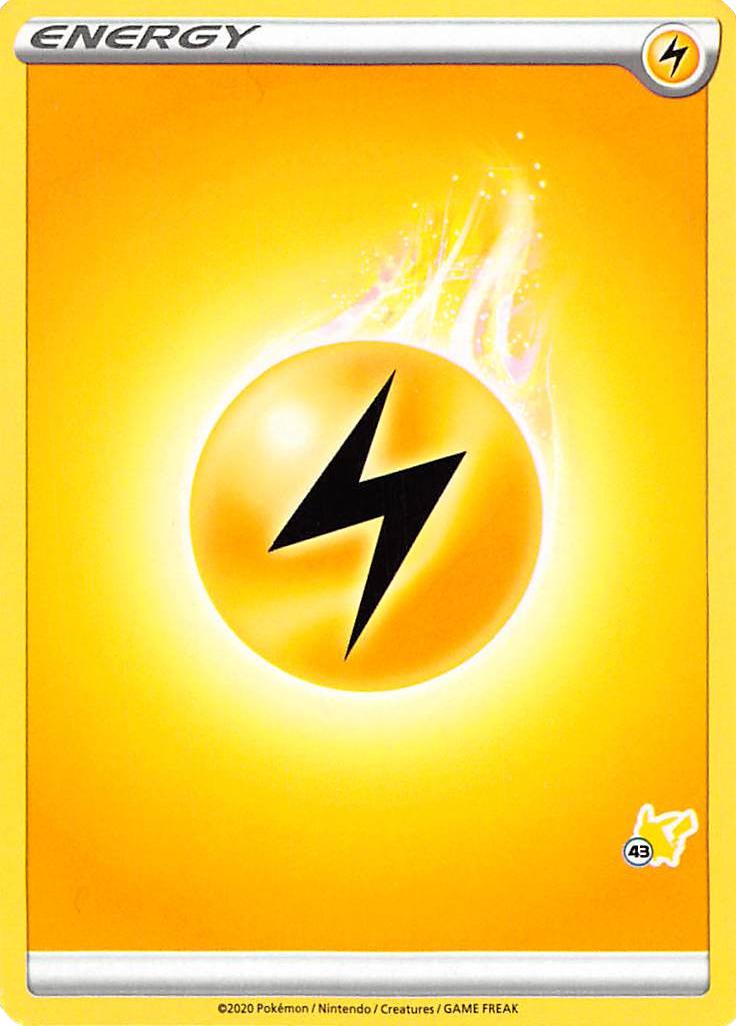 Lightning Energy (Pikachu Stamp #43) [Battle Academy 2022] | Galaxy Games LLC