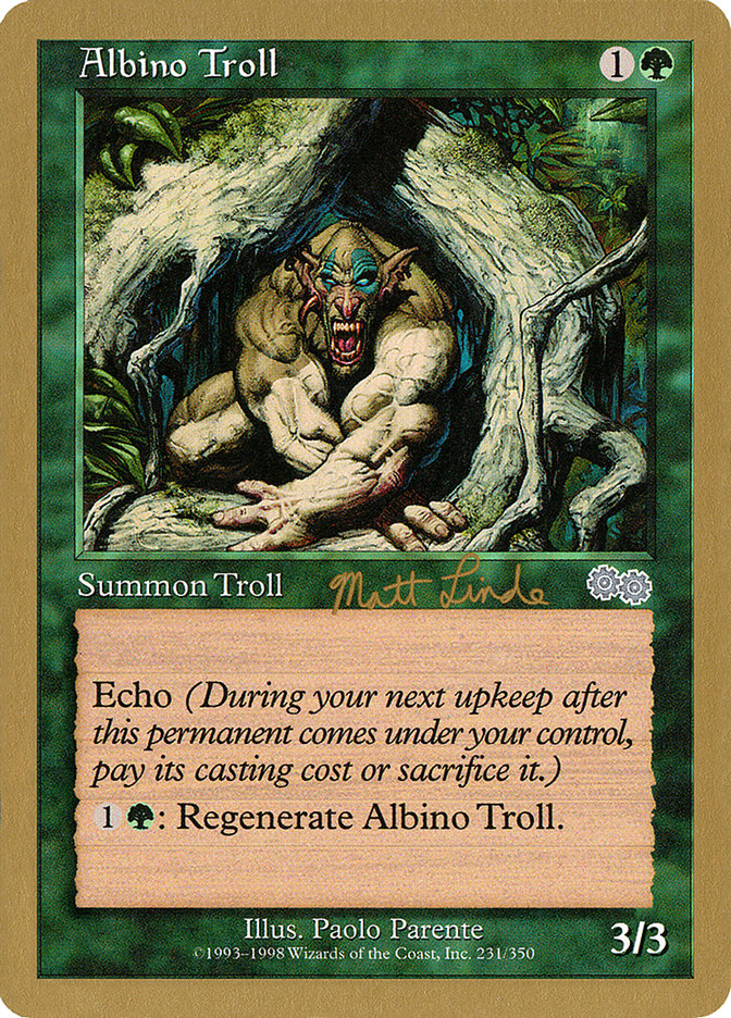 Albino Troll (Matt Linde) [World Championship Decks 1999] | Galaxy Games LLC
