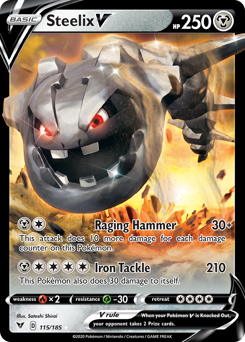 Steelix V (115/185) [Sword & Shield: Vivid Voltage] | Galaxy Games LLC