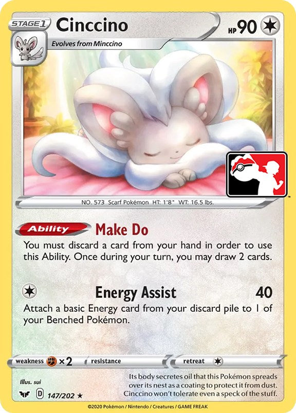 Cinccino (147/202) [Prize Pack Series One] | Galaxy Games LLC