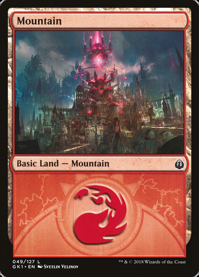 Mountain (49) [Guilds of Ravnica Guild Kit] | Galaxy Games LLC