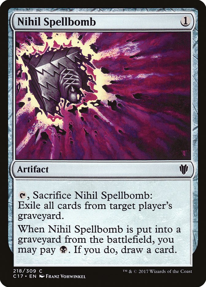 Nihil Spellbomb [Commander 2017] | Galaxy Games LLC