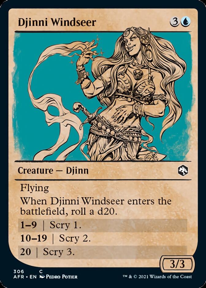 Djinni Windseer (Showcase) [Dungeons & Dragons: Adventures in the Forgotten Realms] | Galaxy Games LLC