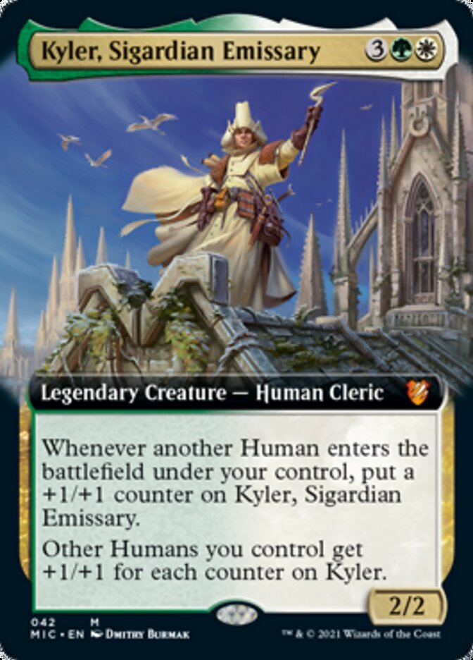 Kyler, Sigardian Emissary (Extended Art) [Innistrad: Midnight Hunt Commander] | Galaxy Games LLC