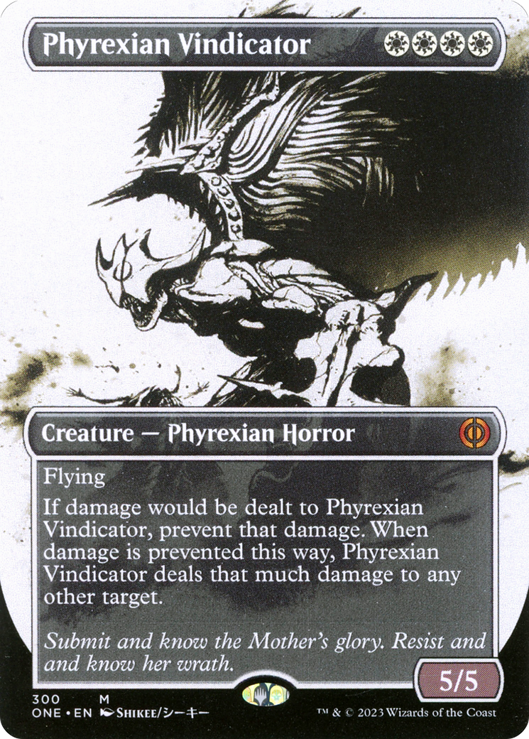 Phyrexian Vindicator (Borderless Ichor) [Phyrexia: All Will Be One] | Galaxy Games LLC