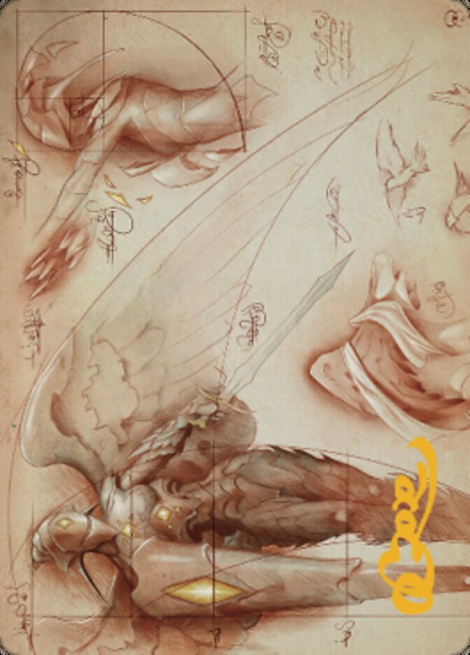 Platinum Angel Art Card (Gold-Stamped Signature) [The Brothers' War Art Series] | Galaxy Games LLC