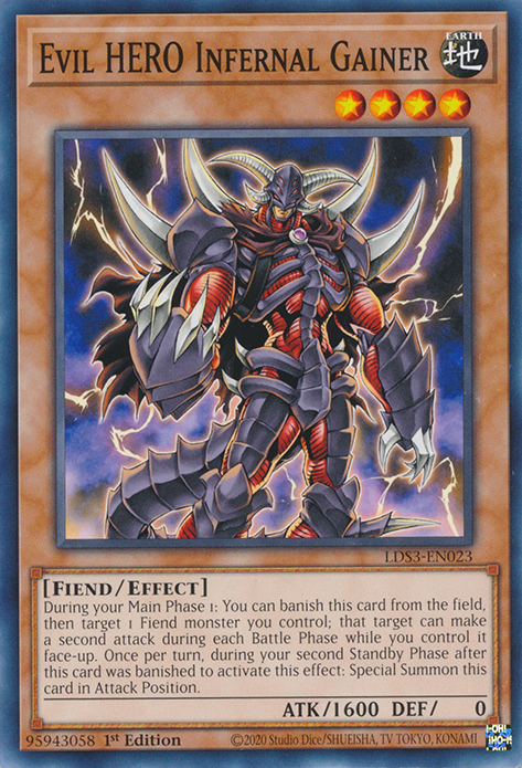 Evil HERO Infernal Gainer [LDS3-EN023] Common | Galaxy Games LLC