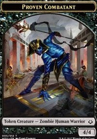 Proven Combatant // Cat Double-sided Token [Hour of Devastation Tokens] | Galaxy Games LLC