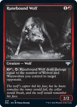 Runebound Wolf [Innistrad: Double Feature] | Galaxy Games LLC