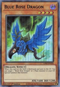 Blue Rose Dragon (Green) [LDS2-EN104] Ultra Rare | Galaxy Games LLC