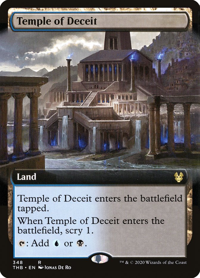 Temple of Deceit (Extended Art) [Theros Beyond Death] | Galaxy Games LLC