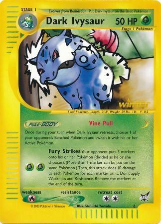 Dark Ivysaur (6) (Winner) (Jumbo Card) [Best of Promos] | Galaxy Games LLC