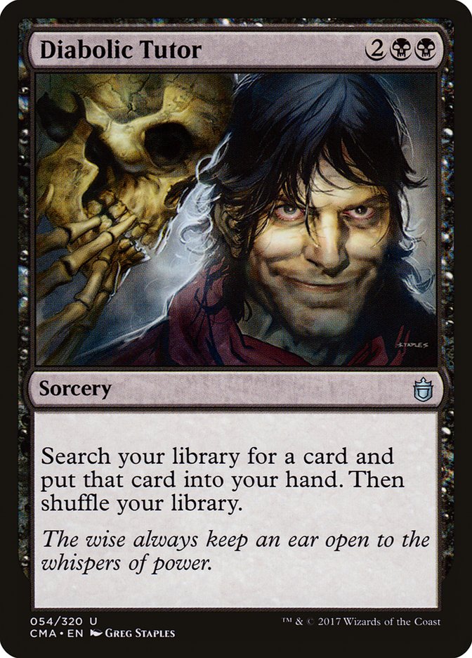 Diabolic Tutor [Commander Anthology] | Galaxy Games LLC