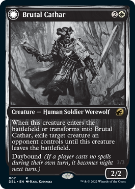 Brutal Cathar // Moonrage Brute [Innistrad: Double Feature] | Galaxy Games LLC