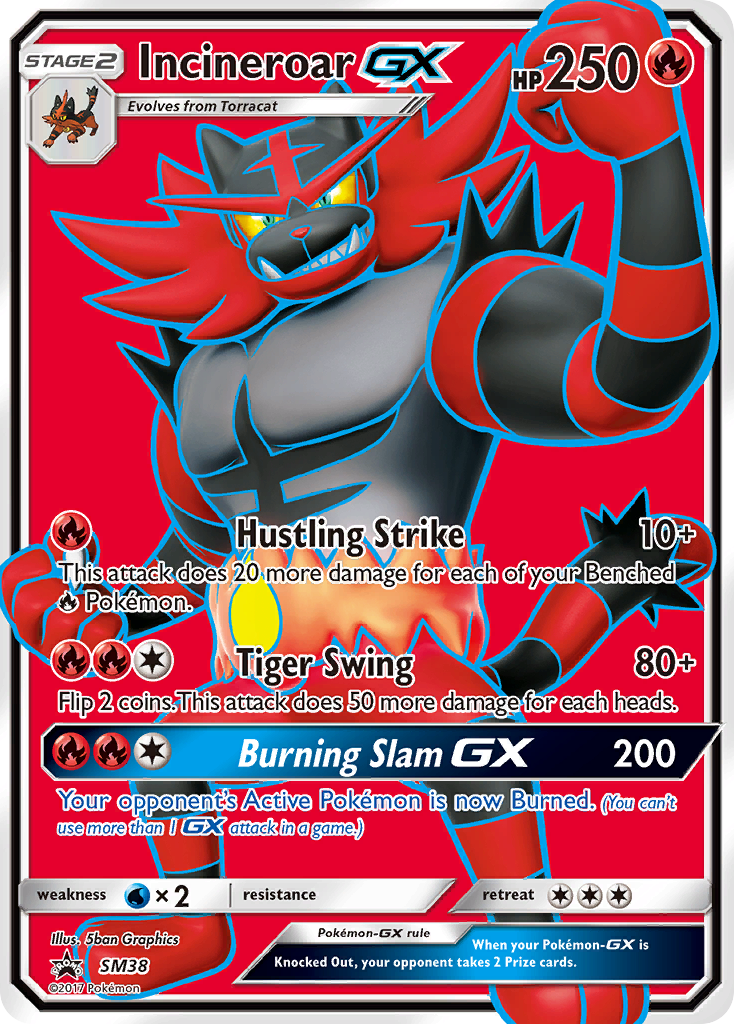 Incineroar GX (SM38) [Sun & Moon: Black Star Promos] | Galaxy Games LLC